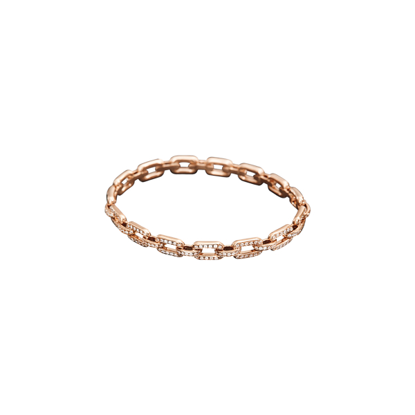 Schmaler Armreif mit Pav&eacute;-Diamanten The Chunky Chain Collection in 1