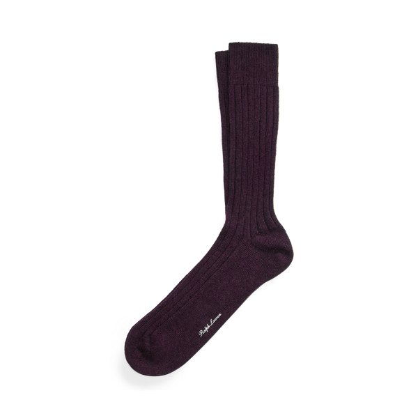 Ribbed Cashmere-Blend Dress Socks