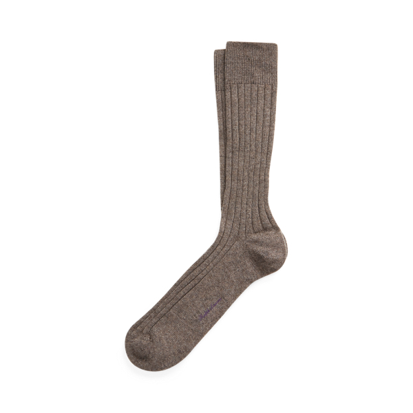 Ribbed Cashmere-Blend Dress Socks