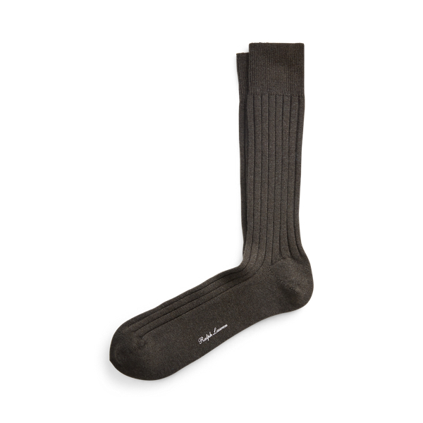 Ribbed Cashmere-Blend Dress Socks