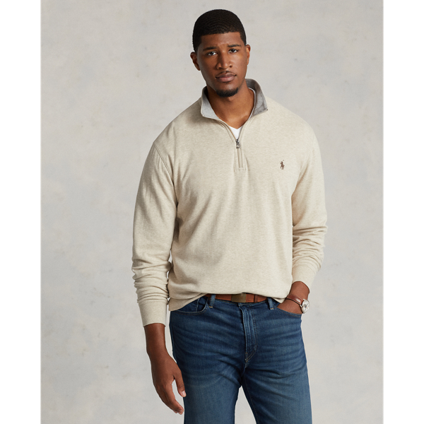 Luxury Jersey Quarter-Zip Pullover