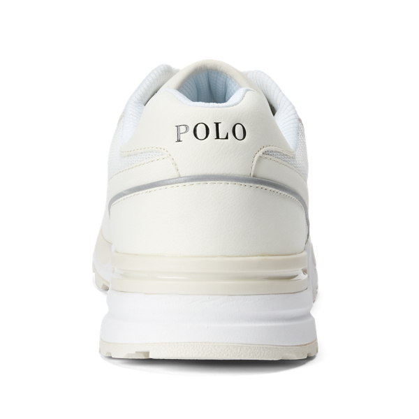 Parchment Cream Trackster 100 Leather Sneaker Polo Ralph Lauren 3