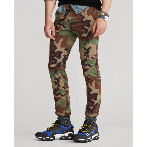 Green Surplus Camo Stretch Slim Fit Camo Chino Pant Polo Ralph Lauren 4