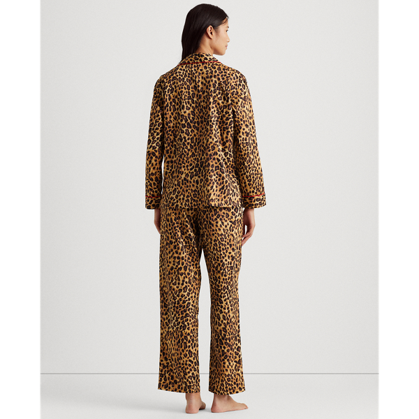 Leopard Print Sateen-Cotton Sleep Set Lauren 4