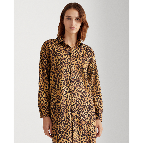 Leopard Leopard Cotton Sleep Shirt Lauren 4