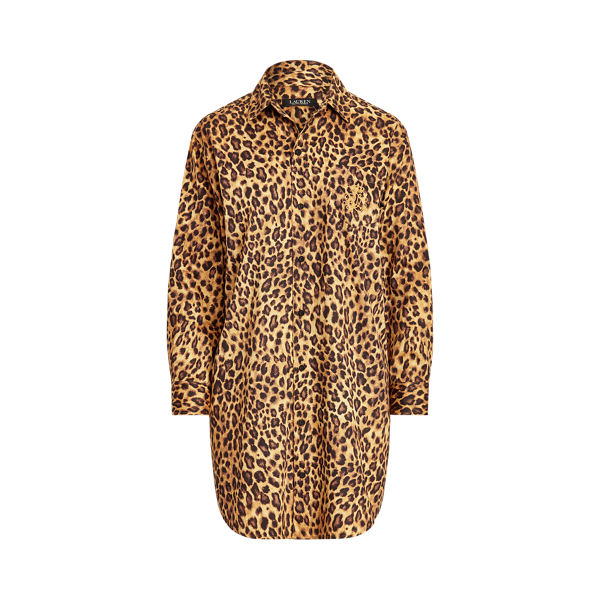 Leopard Cotton Sleep Shirt Lauren 1
