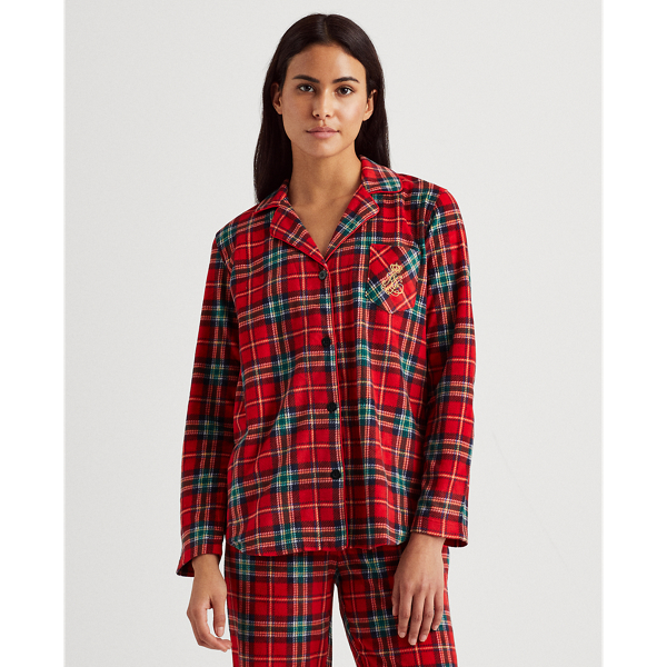 Red Plaid Plaid Sleep Set Lauren 4