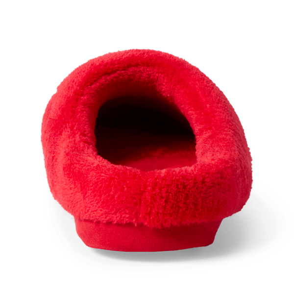 Red Plaid Plaid Logo Slipper Lauren 3
