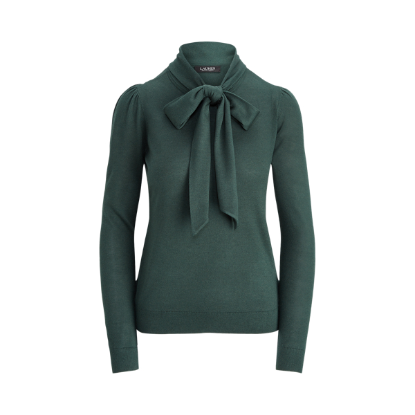 Pull &agrave; lavalli&egrave;re en maille Lauren en 1