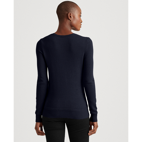 Lauren Navy Wool-Blend Jumper Lauren 4
