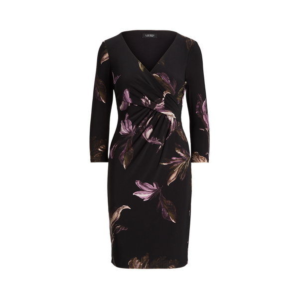 Print Surplice Jersey Dress Lauren 1