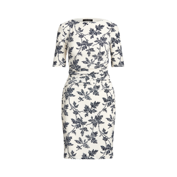 Robe fleurie en jersey mat Lauren en 1