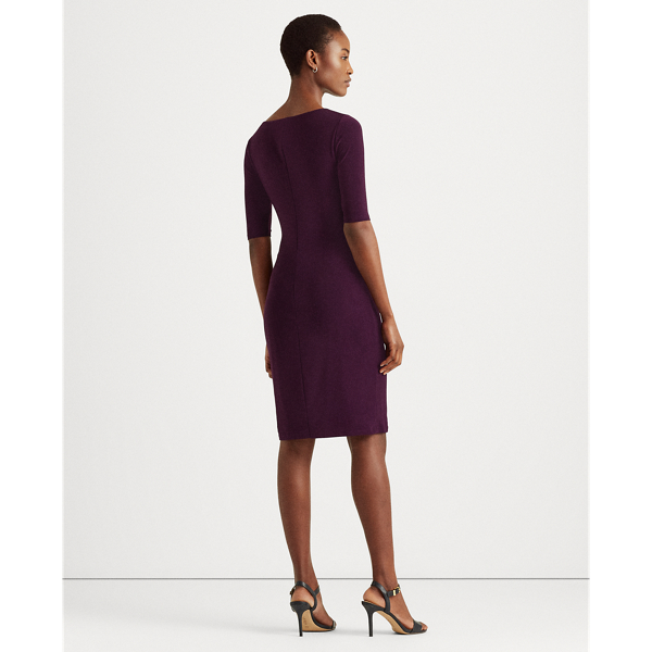 Raisin Boatneck Matte Jersey Dress Lauren 5