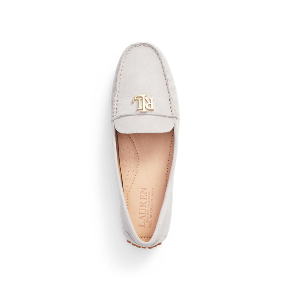 Light Grey Barnsbury Suede Loafer Lauren 4