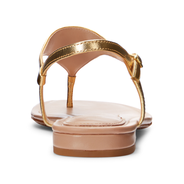 Modern Gold Ellington Metallic Leather Sandal Lauren 3