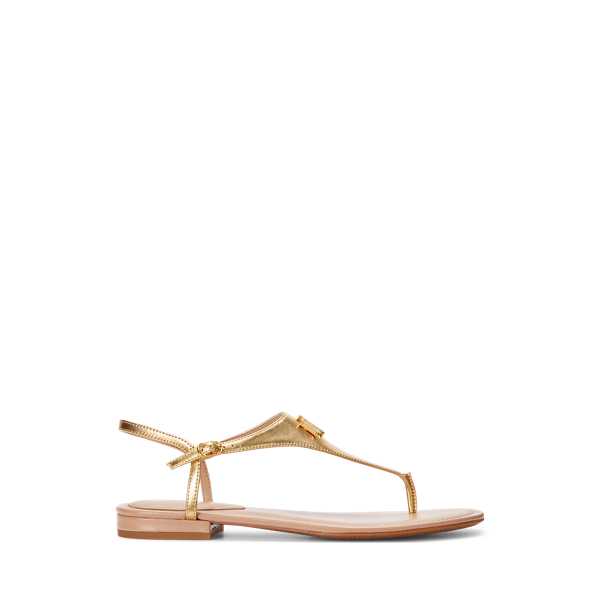 Ellington Metallic Leather Sandal Lauren in 1