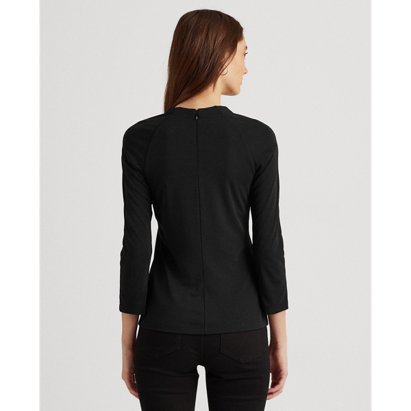 Black Stretch Jersey Top Lauren 4