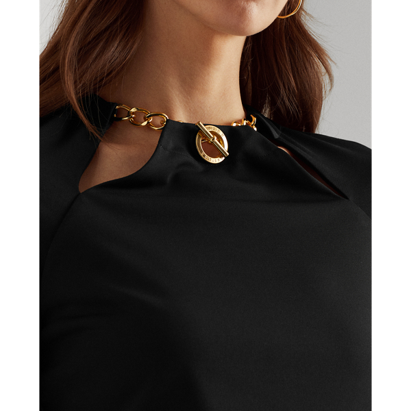Black Stretch Jersey Top Lauren 5
