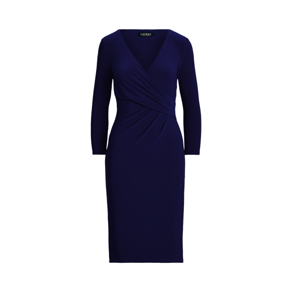Lighthouse Navy Surplice Jersey Dress Lauren 2