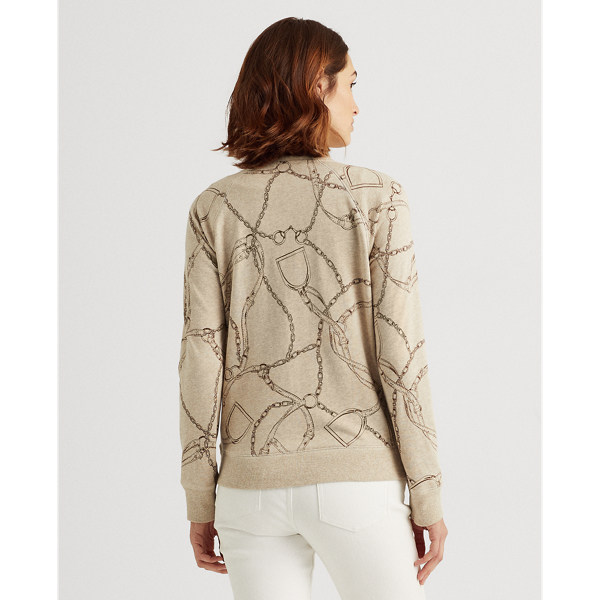 Farro Heather Multi Print Cotton Bomber Jacket Lauren 4