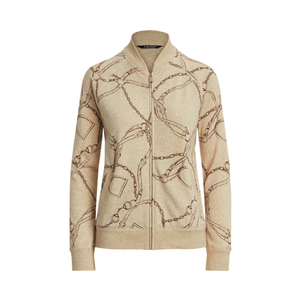 Farro Heather Multi Print Cotton Bomber Jacket Lauren 2