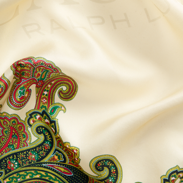Mascarpone Cream Noa Square Silk Scarf Lauren 3