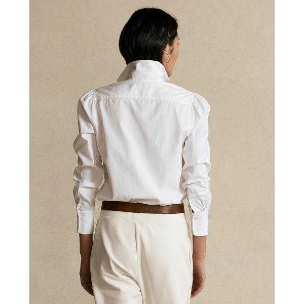 White Beaded-Monogram Oxford Shirt Polo Ralph Lauren 6