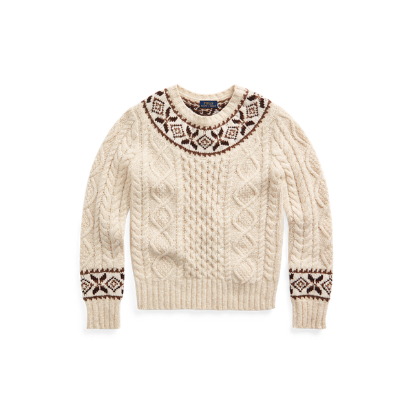 Fair Isle Aran-Knit Jumper