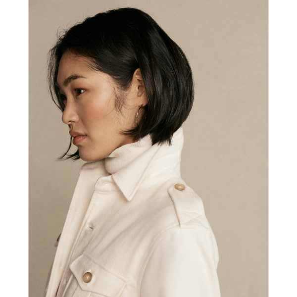 Guide Cream Cotton Belted Shirt Polo Ralph Lauren 5