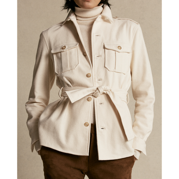 Guide Cream Cotton Belted Shirt Polo Ralph Lauren 7