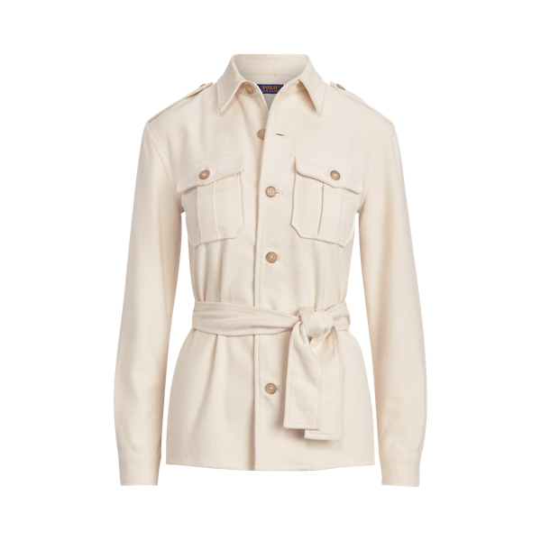 Guide Cream Cotton Belted Shirt Polo Ralph Lauren 2