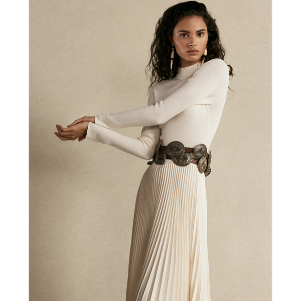 Clubhouse Cream Long-Sleeve Mockneck Dress Polo Ralph Lauren 4