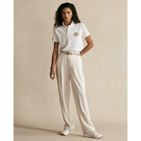 Deckwash White Beaded-Logo Polo Shirt Polo Ralph Lauren 4