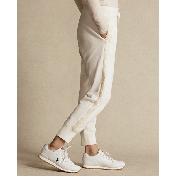 Nevis Beaded-Trim Fleece Jogger Polo Ralph Lauren 5