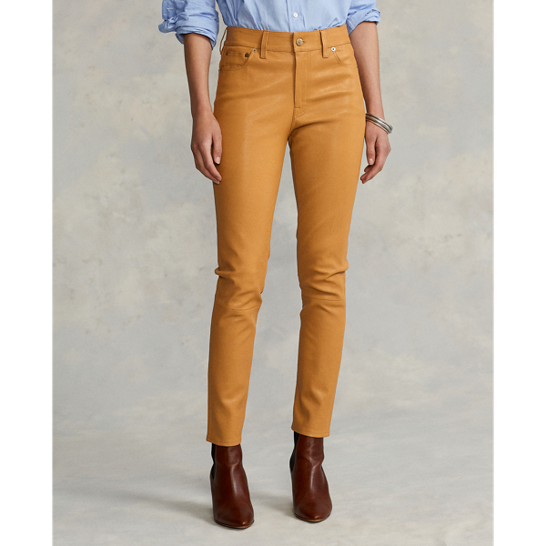 Saddle Lambskin Legging Polo Ralph Lauren 4