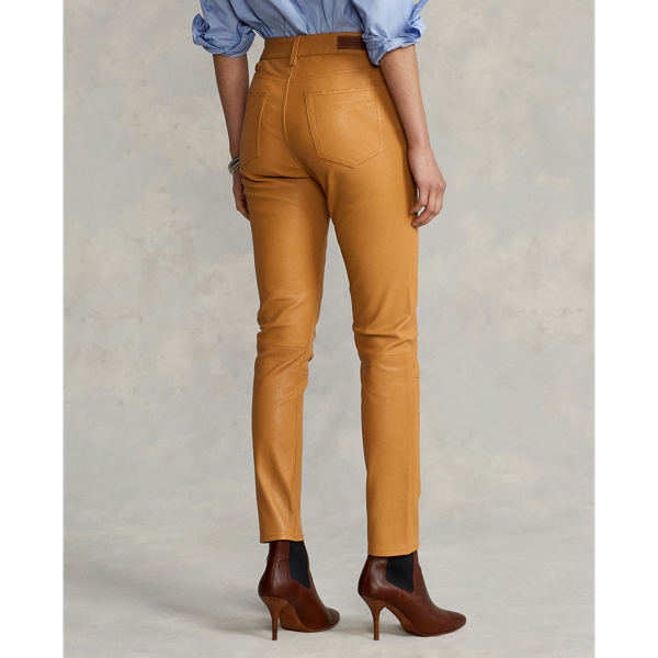 Saddle Lambskin Legging Polo Ralph Lauren 5