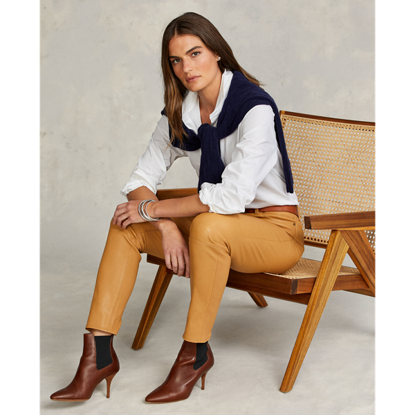 Saddle Lambskin Legging Polo Ralph Lauren 6