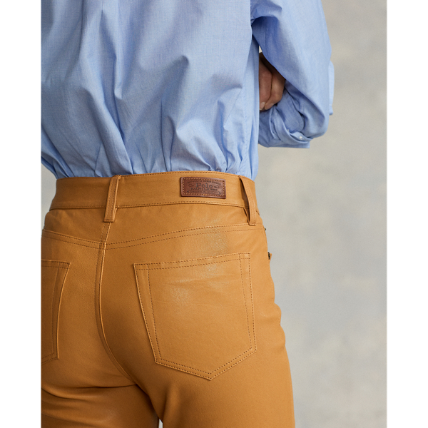 Saddle Lambskin Legging Polo Ralph Lauren 7