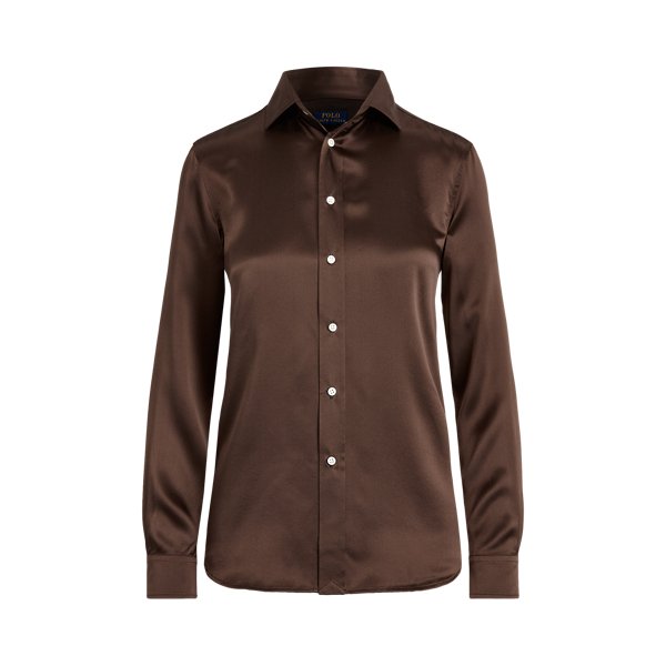 Hemdbluse aus Seidencharmeuse Polo Ralph Lauren in 1