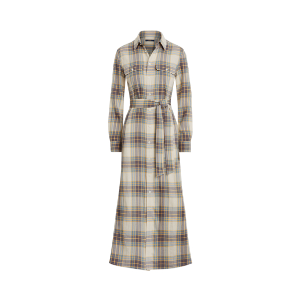 Kariertes Hemdkleid mit G&uuml;rtel Polo Ralph Lauren in 1