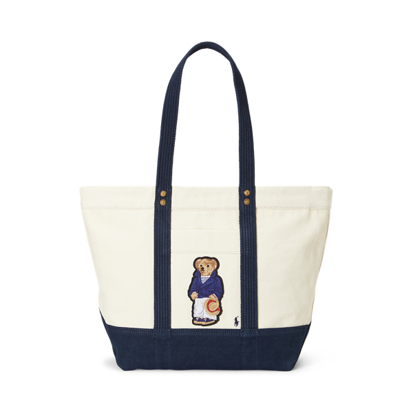Polo Bear Canvas Medium Tote