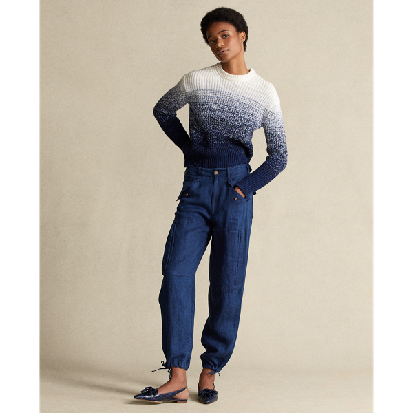Blue Wool-Blend Ombre Jumper Polo Ralph Lauren 4