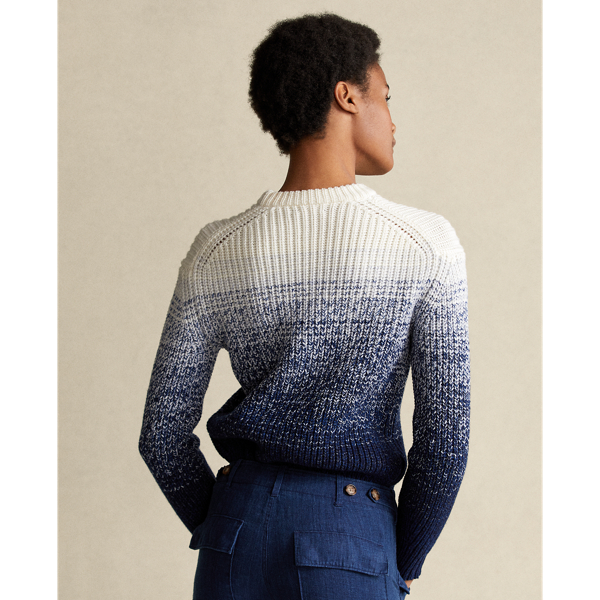 Blue Wool-Blend Ombre Jumper Polo Ralph Lauren 5