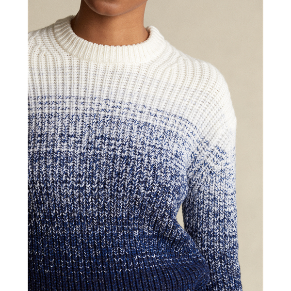 Blue Wool-Blend Ombre Jumper Polo Ralph Lauren 6