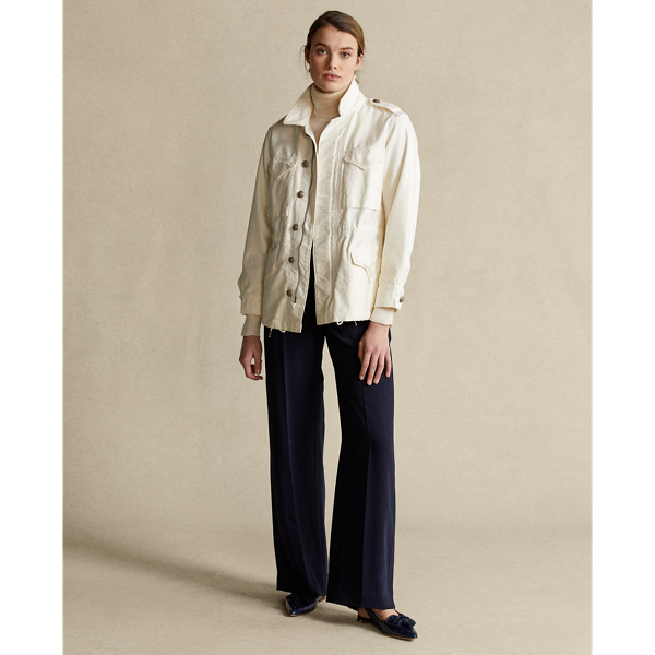 Clubhouse Cream Surplus Cotton Twill Jacket Polo Ralph Lauren 4