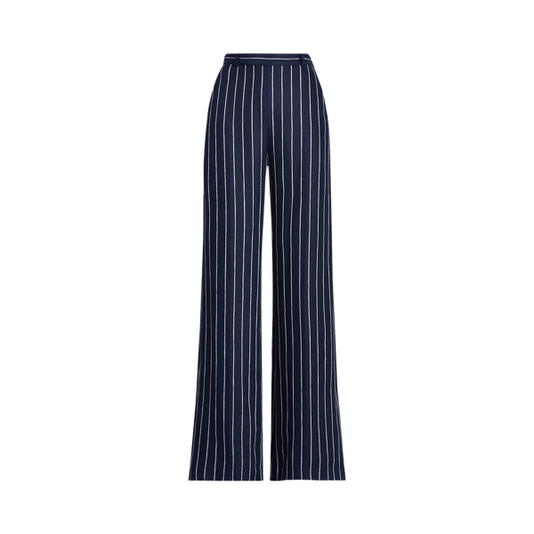 Navy/Cream Pinstripe Pinstripe Linen Trouser Polo Ralph Lauren 2