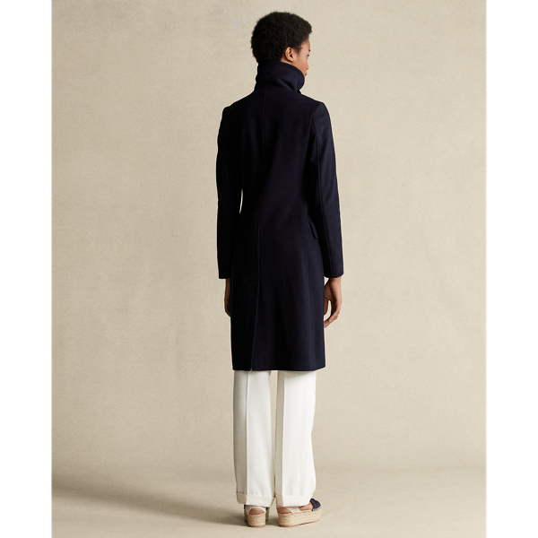 Ink Wool-Cashmere Double-Breasted Coat Polo Ralph Lauren 5
