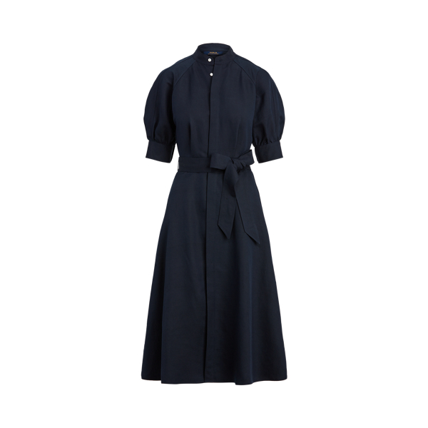 Worth Navy Silk A-Line Dress Polo Ralph Lauren 2