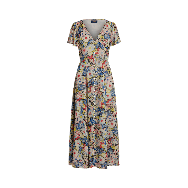 Floral V-Neck Dress