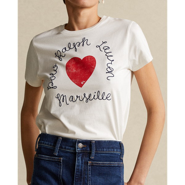 Nevis Heart Logo Cotton Jersey Tee Polo Ralph Lauren 6